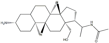 N-(3β-Amino-18-hydroxypregnan-20-yl)acetamide Structure