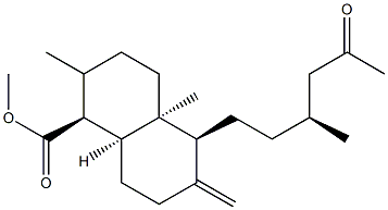 (1S)-1,2,3,4,4a,5,6,7,8,8aβ-Decahydro-1α,4aβ-dimethyl-6-methylene-5β-[(3S)-3-methyl-5-oxohexyl]-1β-naphthalenecarboxylic acid methyl ester Structure