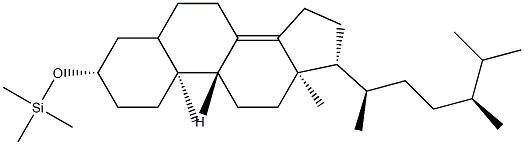 [[エルゴスタ-8(14)-エン-3β-イル]オキシ]トリメチルシラン 化学構造式