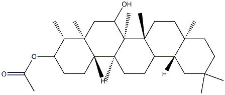 D:A-Friedooleanane-3,7-diol 3-acetate 结构式