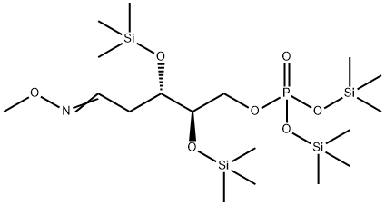 55520-88-2 3-O,4-O-Bis(trimethylsilyl)-1-deoxo-1-(methoxyimino)-2-deoxy-D-erythro-pentose 5-[phosphoric acid bis(trimethylsilyl)] ester
