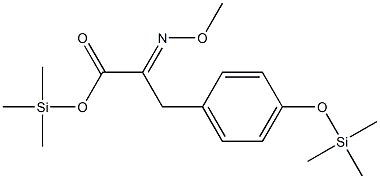 α-(Methoxyimino)-4-(trimethylsiloxy)benzenepropanoic acid trimethylsilyl ester Structure