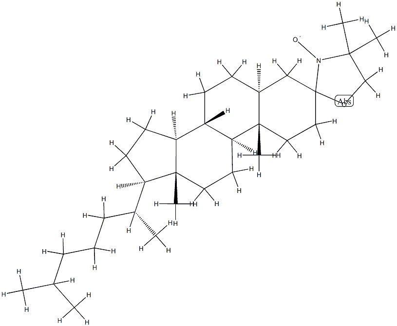 3Β-DOXYL-5Α-胆甾烷,自由基 结构式