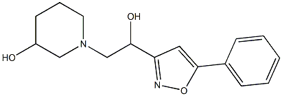 3-Hydroxy-α-(5-phenyl-3-isoxazolyl)-1-piperidineethanol,55578-70-6,结构式