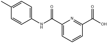 2-Pyridinecarboxylicacid,6-[[(4-methylphenyl)amino]carbonyl]-(9CI) 化学構造式