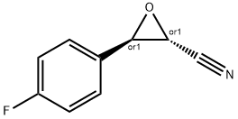 Oxiranecarbonitrile, 3-(4-fluorophenyl)-, (2R,3R)-rel- (9CI) Struktur