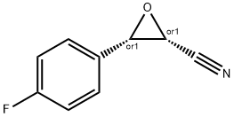 Oxiranecarbonitrile, 3-(4-fluorophenyl)-, (2R,3S)-rel- (9CI) Struktur