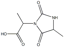 1-Imidazolidineacetic  acid,  -alpha-,4-dimethyl-2,5-dioxo- Structure