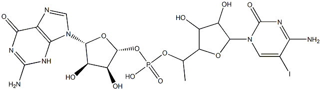 5-iodocytidylyl-(3'-5')-guanosine Struktur