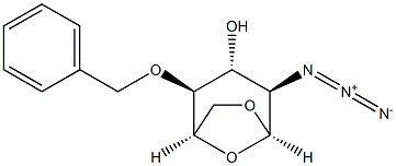 1,6-Anhydro-2-azido-4-O-benzyl-2-deoxy-b-D-glucopyranose Struktur