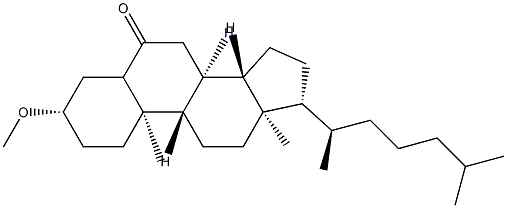 3β-メトキシコレスタン-6-オン 化学構造式