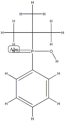 Phosphinothioic acid,P-(1,1-dimethylethyl)-P-phenyl-, [P(S)]- Structure