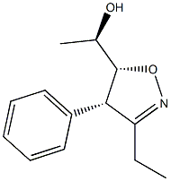5-Isoxazolemethanol,3-ethyl-4,5-dihydro-alpha-methyl-4-phenyl-,(alphaR,4S,5R)-rel-(9CI) Structure