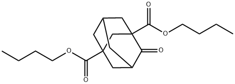 4-オキソトリシクロ[3.3.1.13,7]デカン-1,3-ジカルボン酸ジブチル 化学構造式