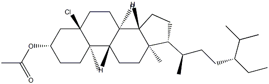 5-Chloro-5α-stigmastan-3β-ol acetate|