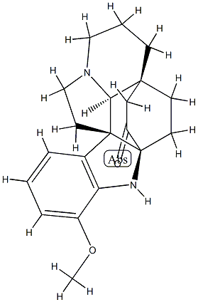 (2α,5α)-17-メトキシアスピドフラクチニン-3-オン 化学構造式