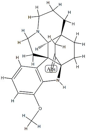 Aspidofractinin-3-one, 17-methoxy-, (2alpha,5alpha)- Structure