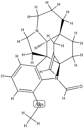 (2α,5α)-17-Methoxy-3-methyleneaspidofractinine-1-carbaldehyde Struktur