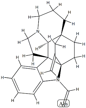 (2α,5α)-3-Methyleneaspidofractinine-1-carbaldehyde Structure