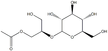 2-Acetoxy-1-(hydroxymethyl)ethyl β-D-glucopyranoside Structure