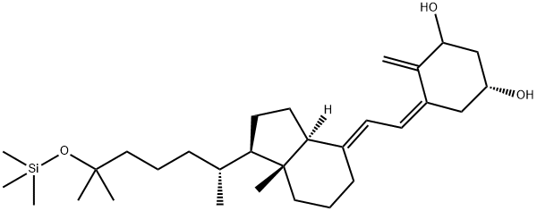 (5Z,7E)-25-[(Trimethylsilyl)oxy]-9,10-secocholesta-5,7,10(19)-triene-1,3β-diol Structure