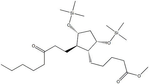 (1R)-2β-(3-Oxooctyl)-3α,5α-bis[(trimethylsilyl)oxy]cyclopentane-1α-pentanoic acid methyl ester|