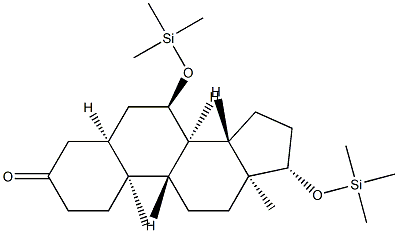 7α,17β-Bis[(trimethylsilyl)oxy]-5β-androstan-3-one Structure
