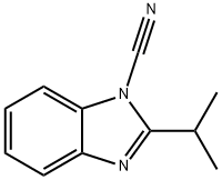1H-Benzimidazole-1-carbonitrile,2-(1-methylethyl)-(9CI) 结构式