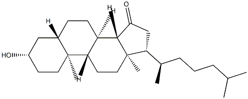 3-HYDROXY-5Α-CHOLESTANE-15-ONE;15-KETOCHOLESTANE, 55823-04-6, 结构式