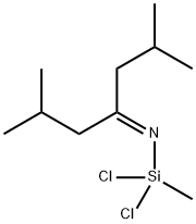 α,α-Dichloro-α-methyl-N-[3-methyl-1-(2-methylpropyl)butylidene]silanamine Struktur