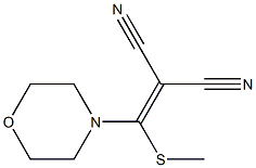 (METHYLTHIO)(MORPHOLIN-4-YL)METHYLENE]MALONONITRILE Structure