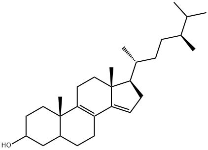 5ξ-Ergosta-8,14-dien-3-ol,55902-81-3,结构式