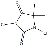 1,3-Dichloro-5,5-dimethylhydan Structure