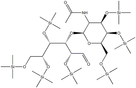 3-O-[2-(Acetylamino)-3-O,4-O,6-O-tris(trimethylsilyl)-2-deoxy-β-D-galactopyranosyl]-2-O,4-O,5-O,6-O-tetrakis(trimethylsilyl)-D-galactose|