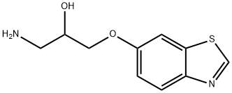 2-Propanol,1-amino-3-(6-benzothiazolyloxy)-(9CI),55982-37-1,结构式