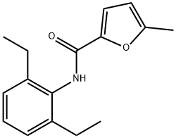2-Furancarboxamide,N-(2,6-diethylphenyl)-5-methyl-(9CI) Struktur