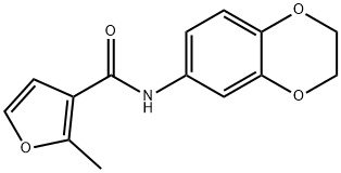 3-Furancarboxamide,N-(2,3-dihydro-1,4-benzodioxin-6-yl)-2-methyl-(9CI) Structure