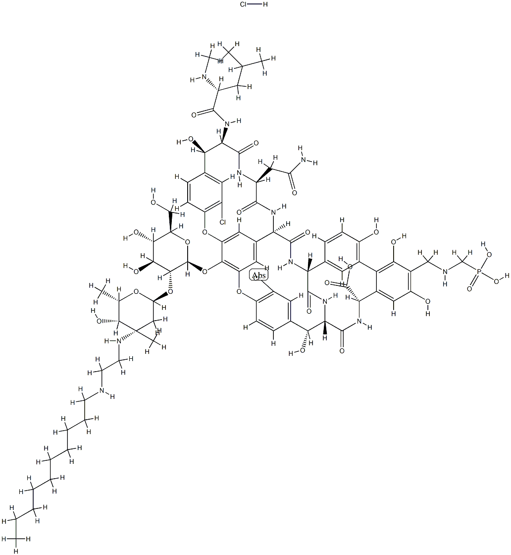 Telavancin hydrochloride Struktur