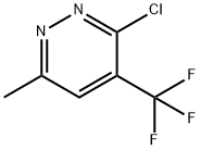 3-CHLORO-6-METHYL-4-(TRIFLUOROMETHYL)PYRIDAZINE,560132-52-7,结构式