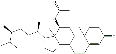 12α-Acetyloxyergost-4-en-3-one,56052-08-5,结构式