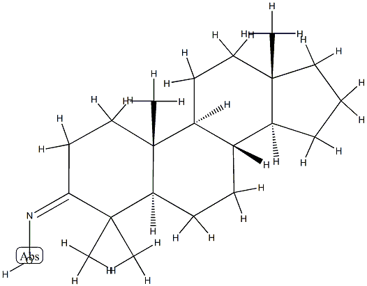 4,4-Dimethyl-5α-androstan-3-one oxime Structure