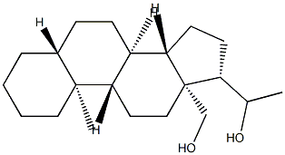 5α-Pregnane-18,20-diol 结构式