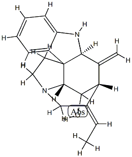 (19E)-16,17,19,20-Tetradehydrocuran-14-ol,56053-21-5,结构式