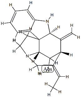 (19E)-16,17,19,20-テトラデヒドロクラン-14-オール 化学構造式