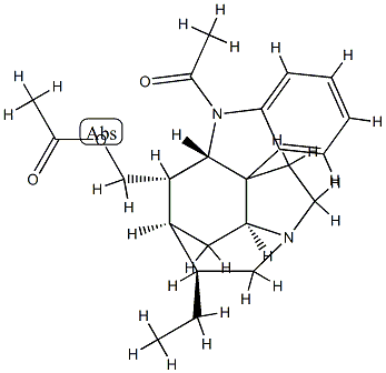 (16α)-1-Acetyl-17-acetoxycuran Struktur