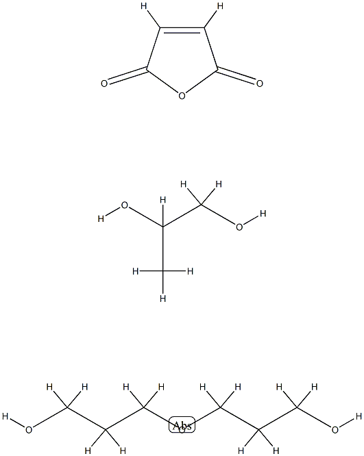 2,5-呋喃二酮与氧二(丙醇)和1,2-丙二醇的聚合物 结构式