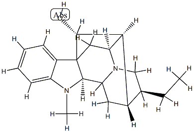 (2α,17R)-Ajmalan-17-ol 结构式