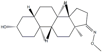 3β-Hydroxy-5α-androstan-17-one O-methyl oxime Structure