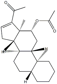 12β-Acetyloxy-5α-pregn-16-en-20-one Structure