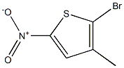 2-bromo-3-methyl-5-nitrothiophene 化学構造式